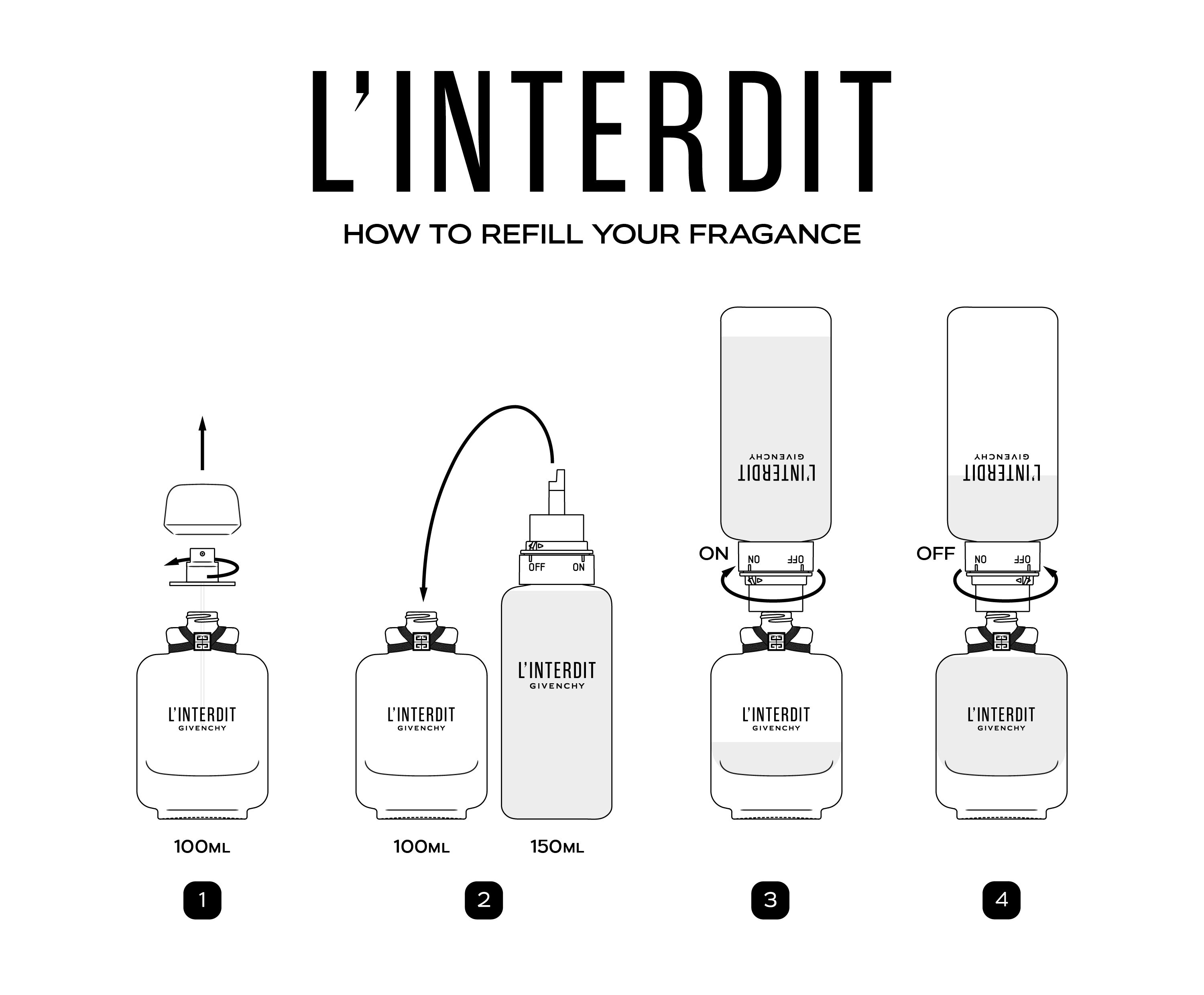 Givenchy L'Interdit 150ml リフィル L'interdit - Eau de parfum - refill​ floral, woody